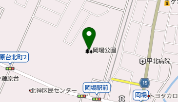 岡場公園の地図画像