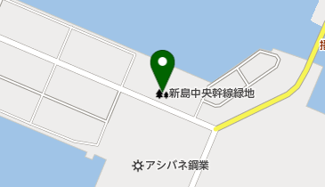 新島中央幹線緑地の地図画像