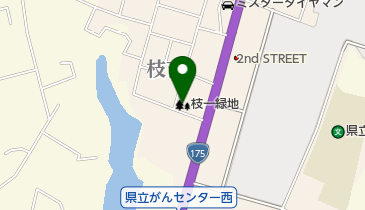 枝一緑地の地図画像