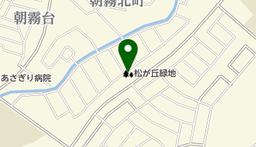 松が丘緑地の地図画像