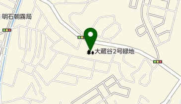 大蔵谷2号緑地の地図画像