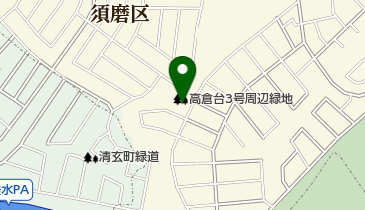 高倉台3号周辺緑地の地図画像