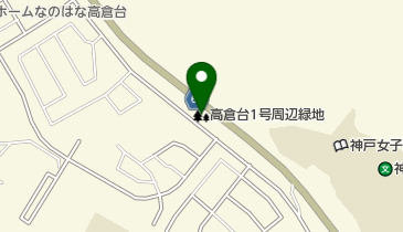 高倉台1号周辺緑地の地図画像