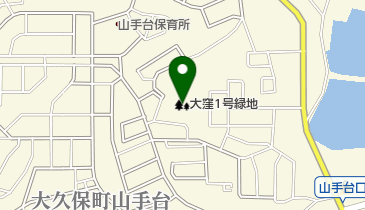 大窪1号緑地の地図画像