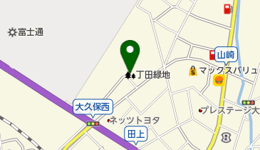 丁田緑地の地図画像