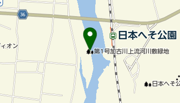 第1号加古川上流河川敷緑地の地図画像