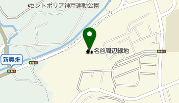 名谷周辺緑地の地図画像