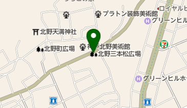 北野三本松広場の地図画像