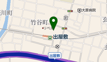 出屋敷駅北緑地の地図画像