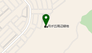 月が丘周辺緑地の地図画像