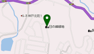 日の峰緑地の地図画像