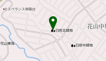 白岩北緑地の地図画像