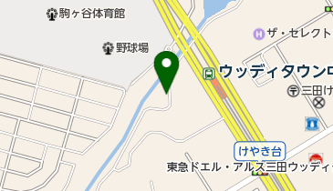 平谷川緑地の地図画像