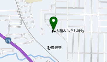 大和みはらし緑地の地図画像