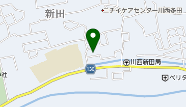 新田深田緑地の地図画像