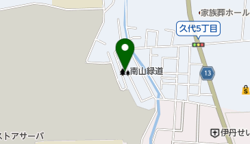 南山緑道の地図画像