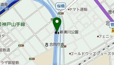 新湊川公園の地図画像