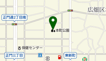 本町公園の地図画像