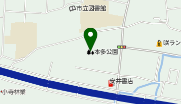 本多公園の地図画像