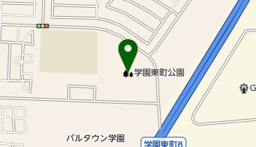 学園東町公園の地図画像