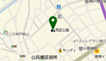 荒田公園の地図画像