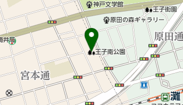 王子南公園の地図画像