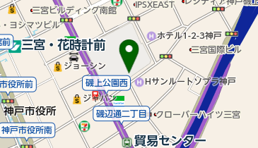 磯上公園の地図画像