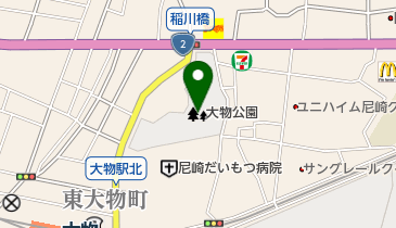 大物公園の地図画像