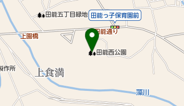 田能西公園の地図画像