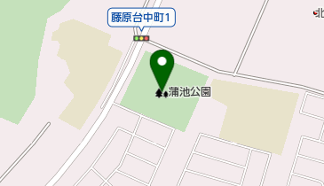 蒲池公園の地図画像