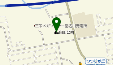 向山公園の地図画像