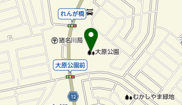 大原公園の地図画像