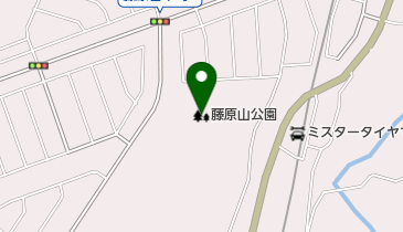 藤原山公園の地図画像