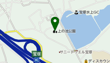 上の池公園の地図画像