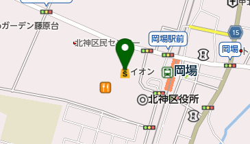 イオン藤原台店の地図画像
