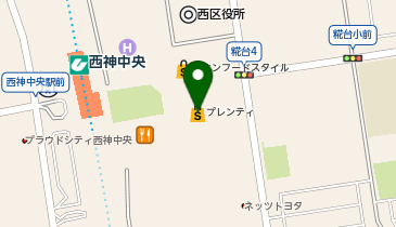 3COINS+plus西神プレンティ店の地図画像