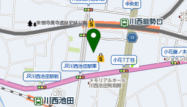 川西ロフトの地図画像