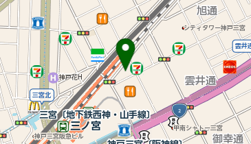 快活CLUB三宮駅前店の地図画像