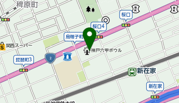 快活CLUBグランド六甲店の地図画像