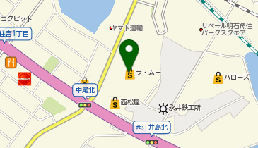 ラ・ムー明石南店の地図画像