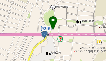 焼肉きんぐ尼崎長洲店の地図画像