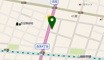 ゆず庵神戸森友店の地図画像