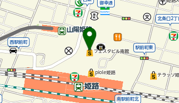 星乃珈琲店フェスタ姫路店の地図画像