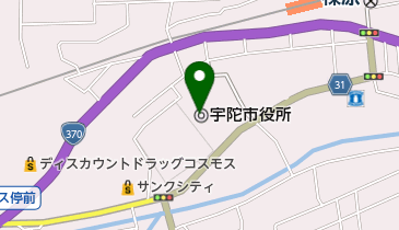 宇陀市役所の地図画像