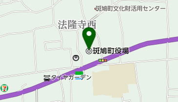 斑鳩町役場の地図画像