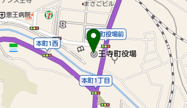 王寺町役場の地図画像