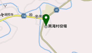 黒滝村役場の地図画像