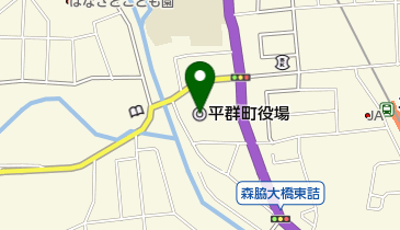 平群町役場の地図画像