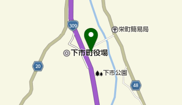 奈良県広域消防組合下市消防署の地図画像