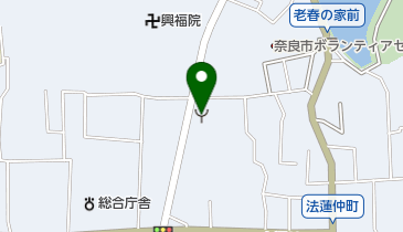 奈良市中央消防署佐保分署の地図画像